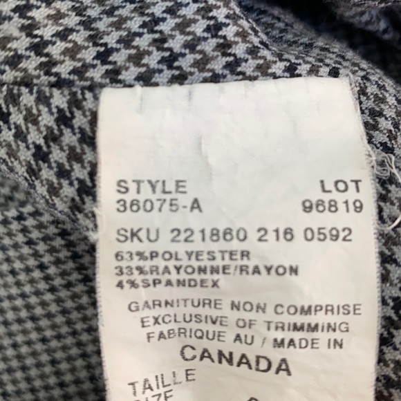 Le Chateau Houndstooth Wide Leg Pant - Picture 6 of 7